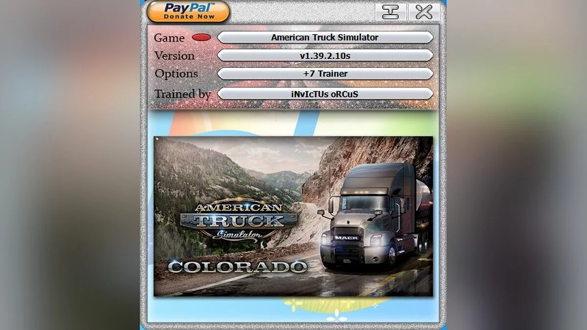 American Truck Simulator — Trainer (+7) [1.39.2.10s]