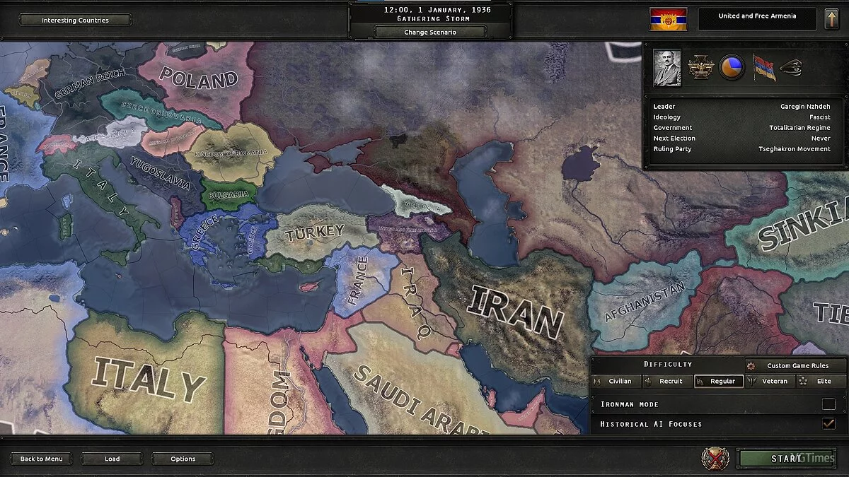 Hearts of Iron 4 — Відродження Кавказу (1.10.x)