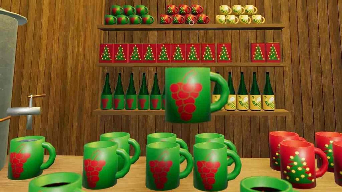 Farming Simulator 19 — Christmas Market Mulled Wine — новогодние декорации