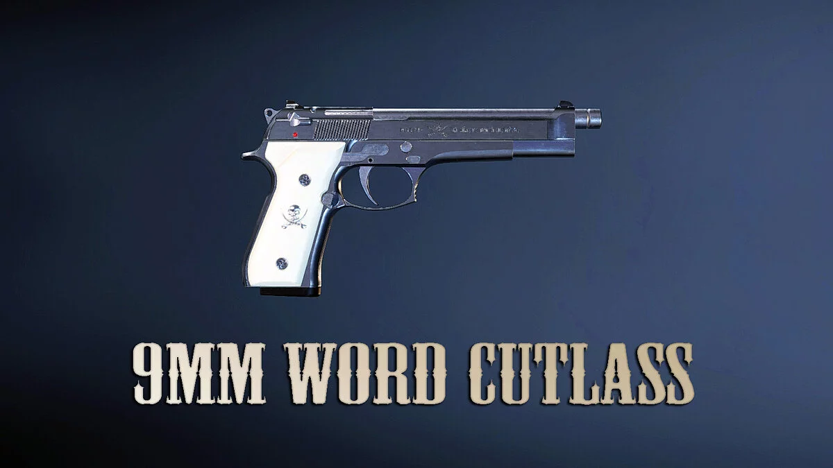 Resident Evil 2 — 9mm Sword Cutlass pistol