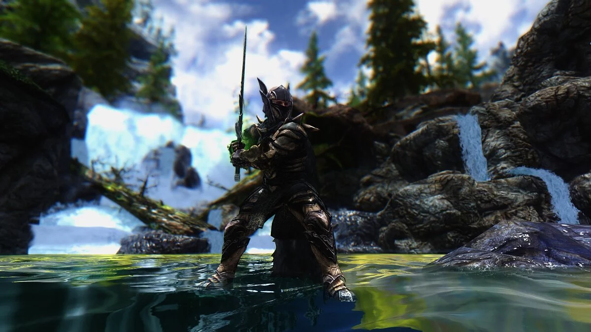 Elder Scrolls 5: Skyrim Special Edition — Walking on water