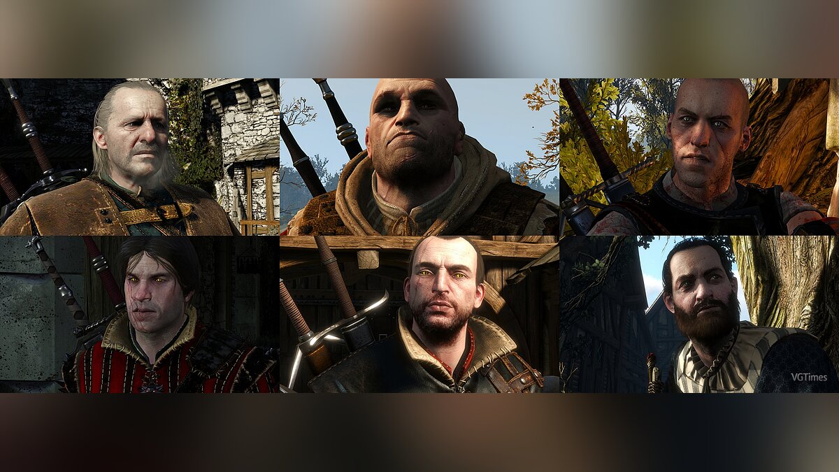 The Witcher 3: Wild Hunt — Canonical retexture of the Witchers