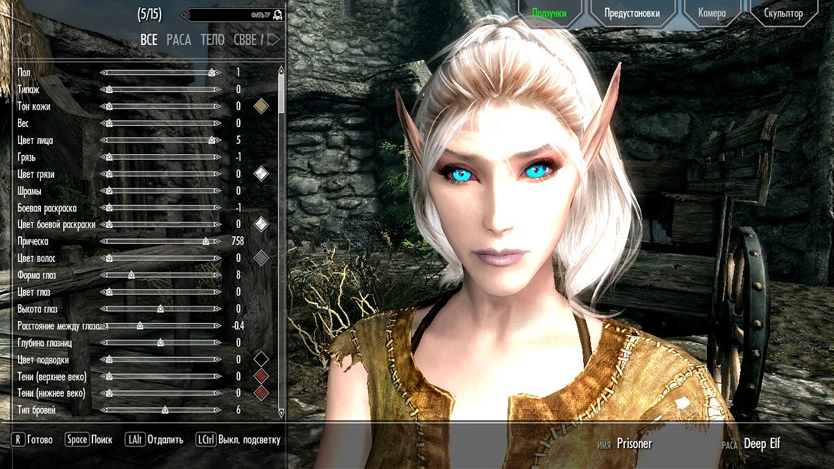 Elder Scrolls 5: Skyrim Special Edition — Deep Elf - prédéfini pour le personnage principal