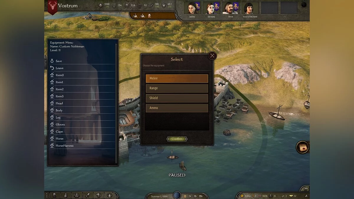 Mount &amp; Blade 2: Bannerlord — Налаштування екіпірування