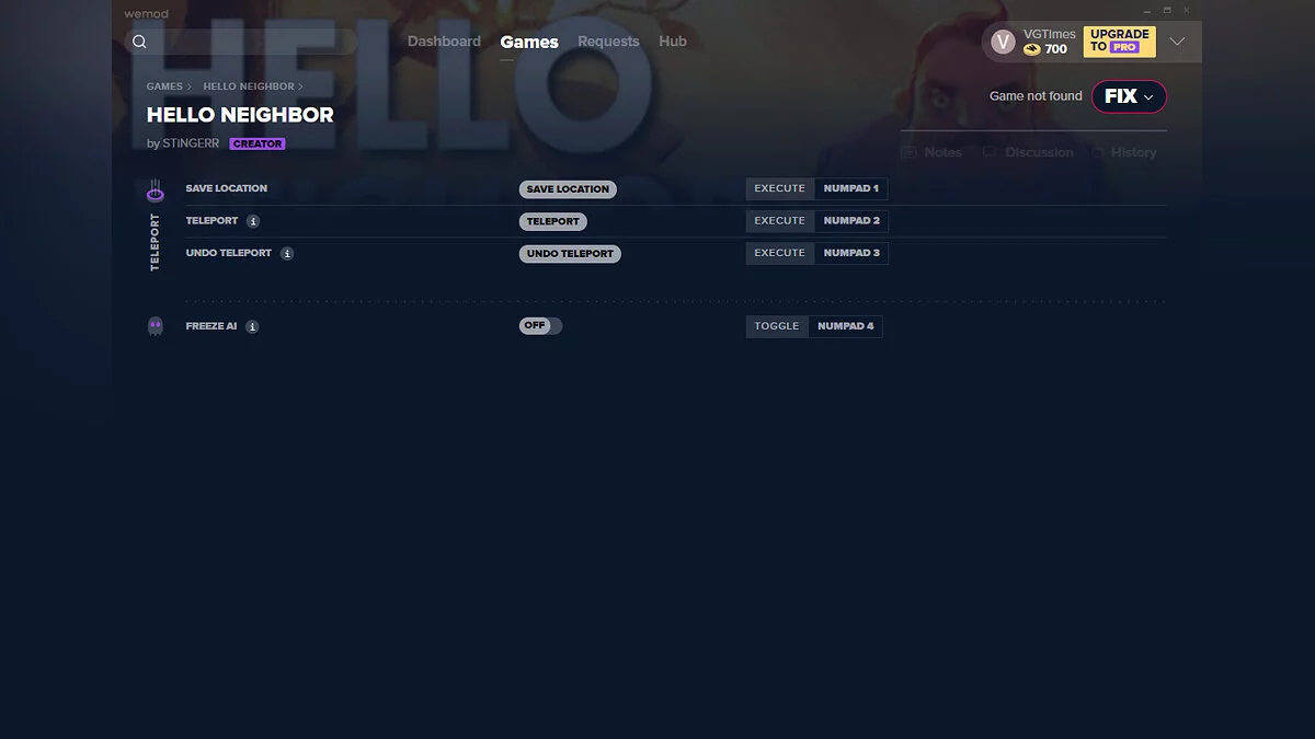 Hello Neighbor — Formateur (+4) du 12/05/2020 [WeMod]