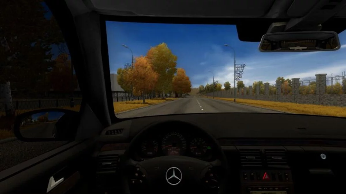 City Car Driving — Mercedes-Benz E420 W210