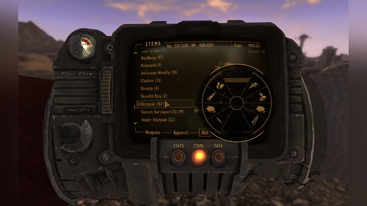 Fallout: New Vegas — Быстрое меню как в GTA 5