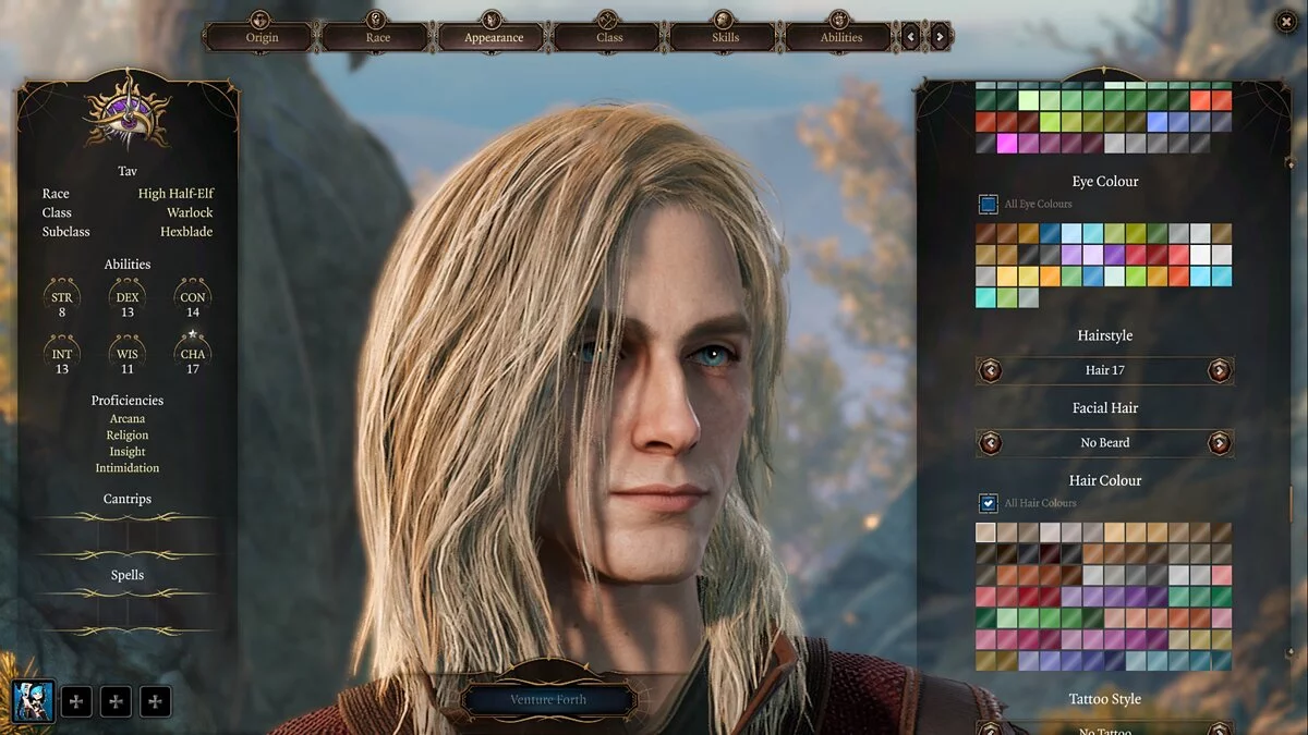 Baldur&#039;s Gate 3 — Мужские лица для тифлинга и полуэльфа