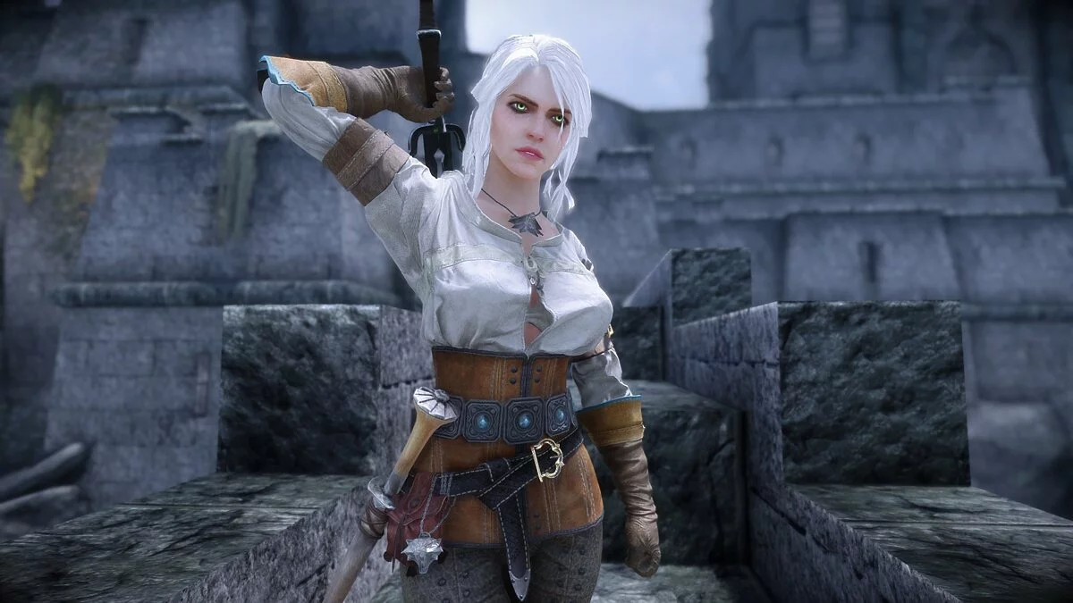 Elder Scrolls 5: Skyrim Special Edition — HD текстуры и физика для костюма Цири