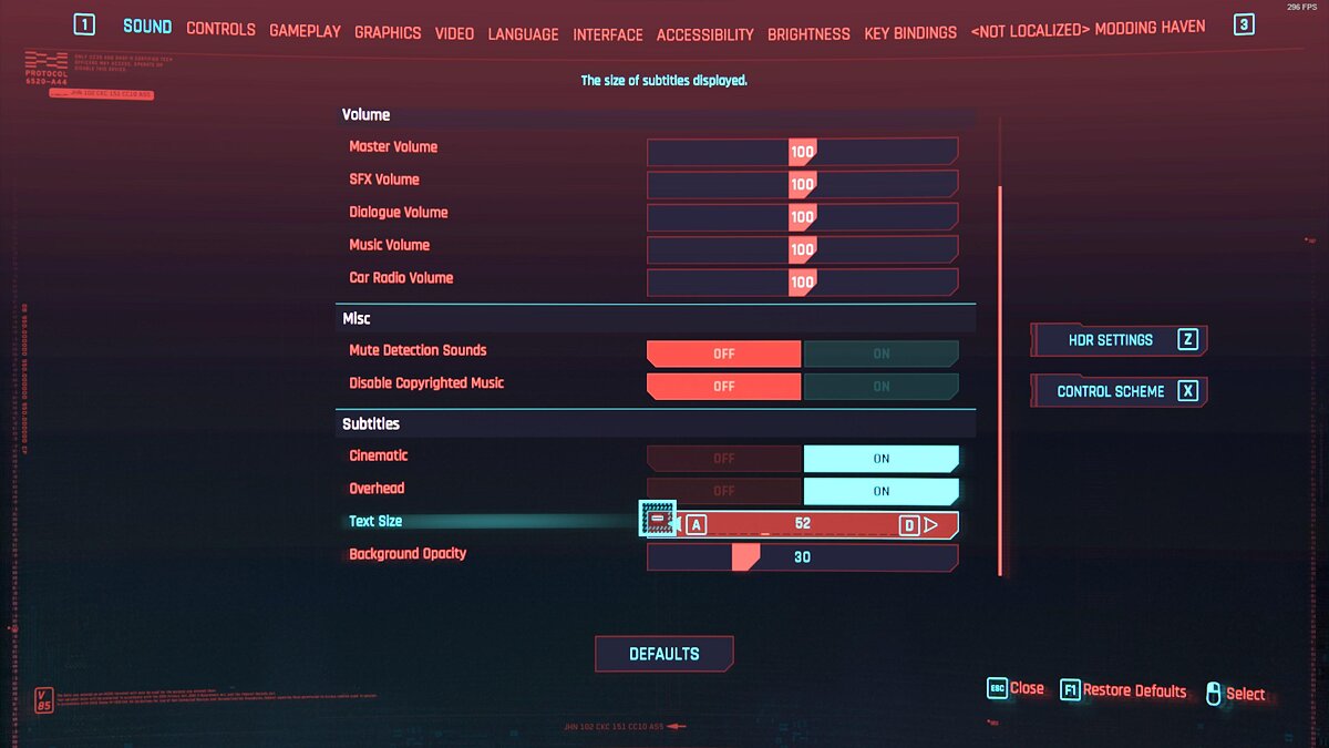 Cyberpunk 2077 — More customization options