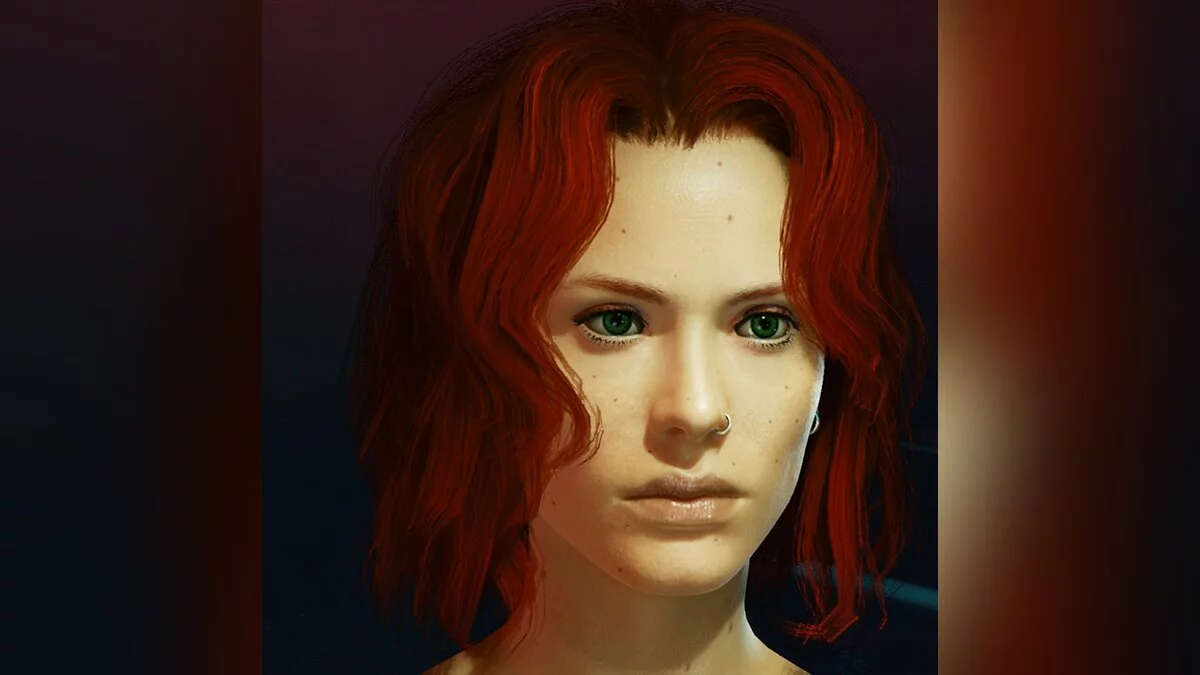 Cyberpunk 2077 — Red-haired girl preset