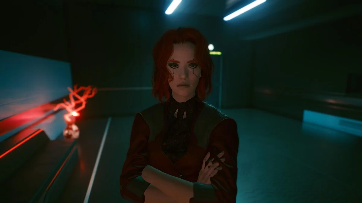 Cyberpunk 2077 — Огненно-рыжая женщина Ви