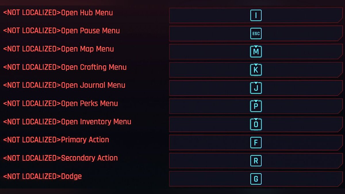 Cyberpunk 2077 — Changing control buttons