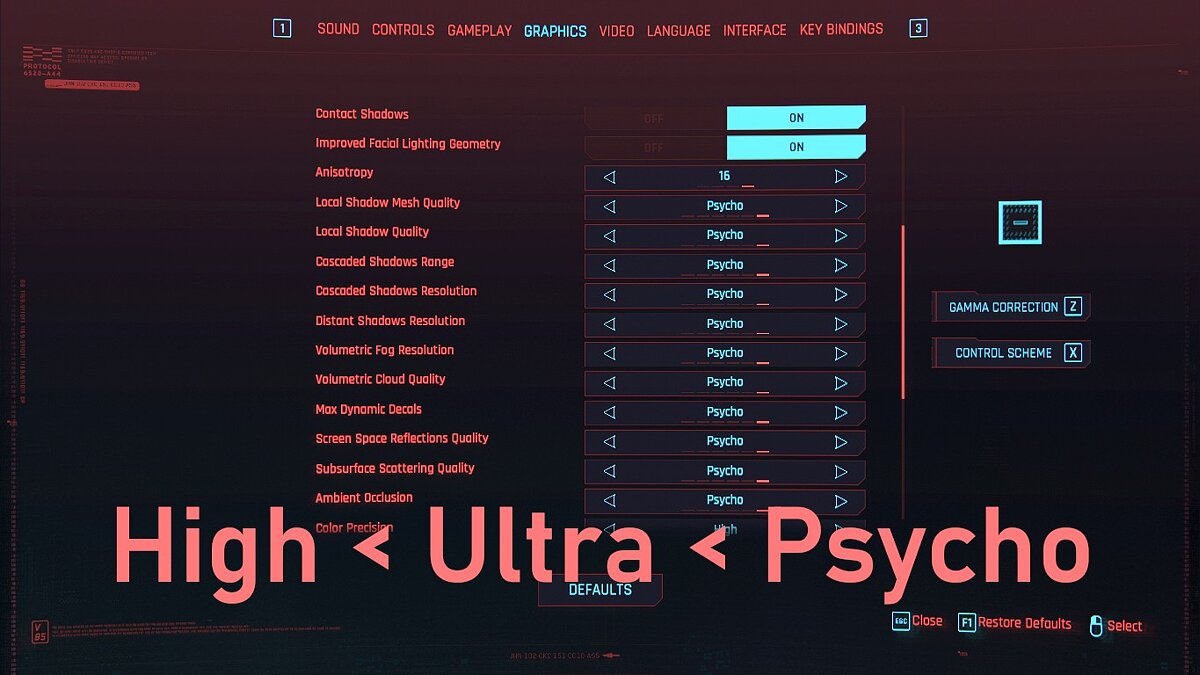 Cyberpunk 2077 — Hidden graphics settings