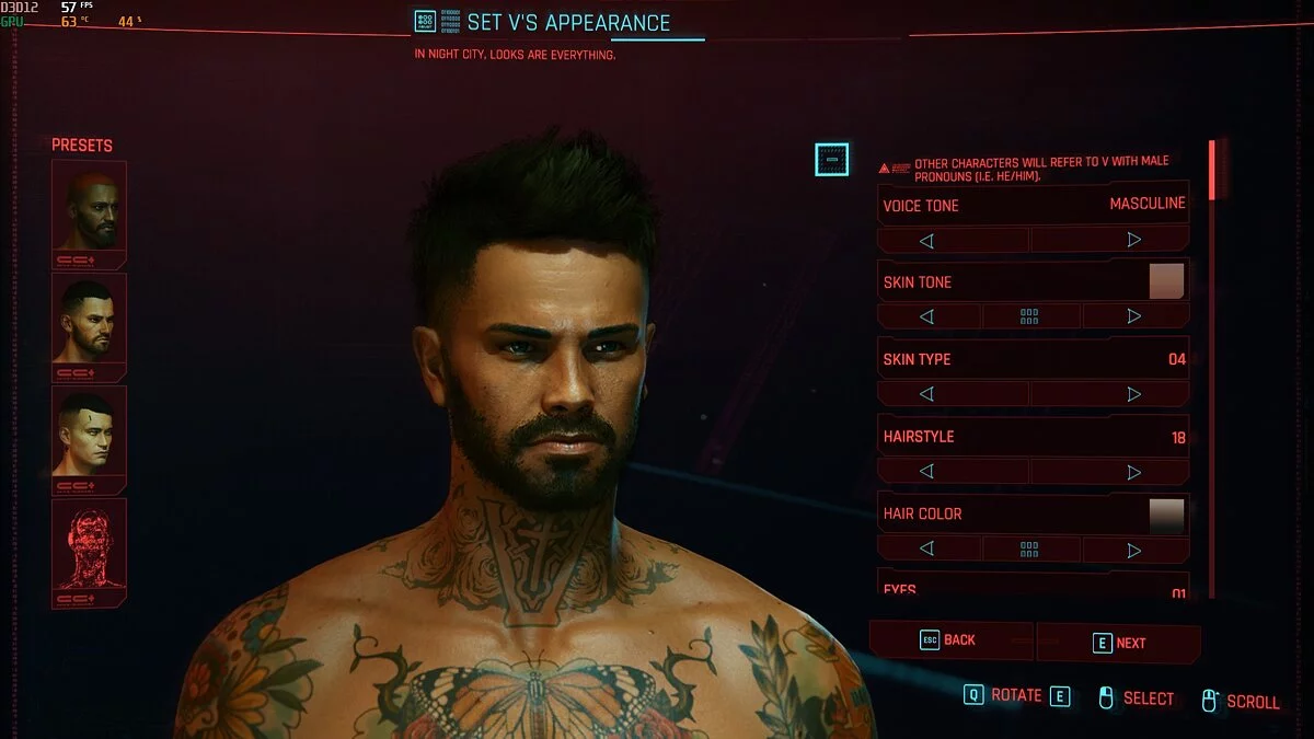 Cyberpunk 2077 — Кайлер - пресет для Ви