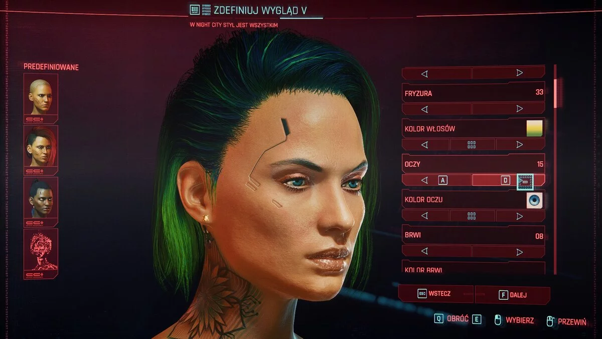 Cyberpunk 2077 — Анна - пресет для Ви