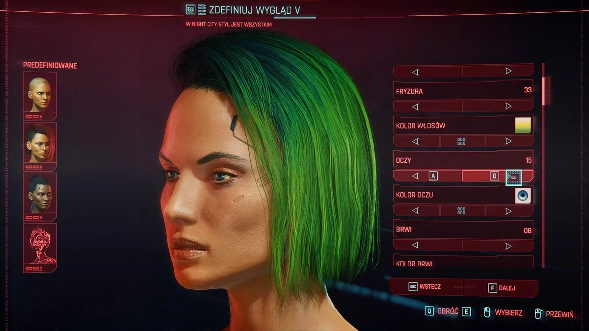 Cyberpunk 2077 — Анна - пресет для Ви