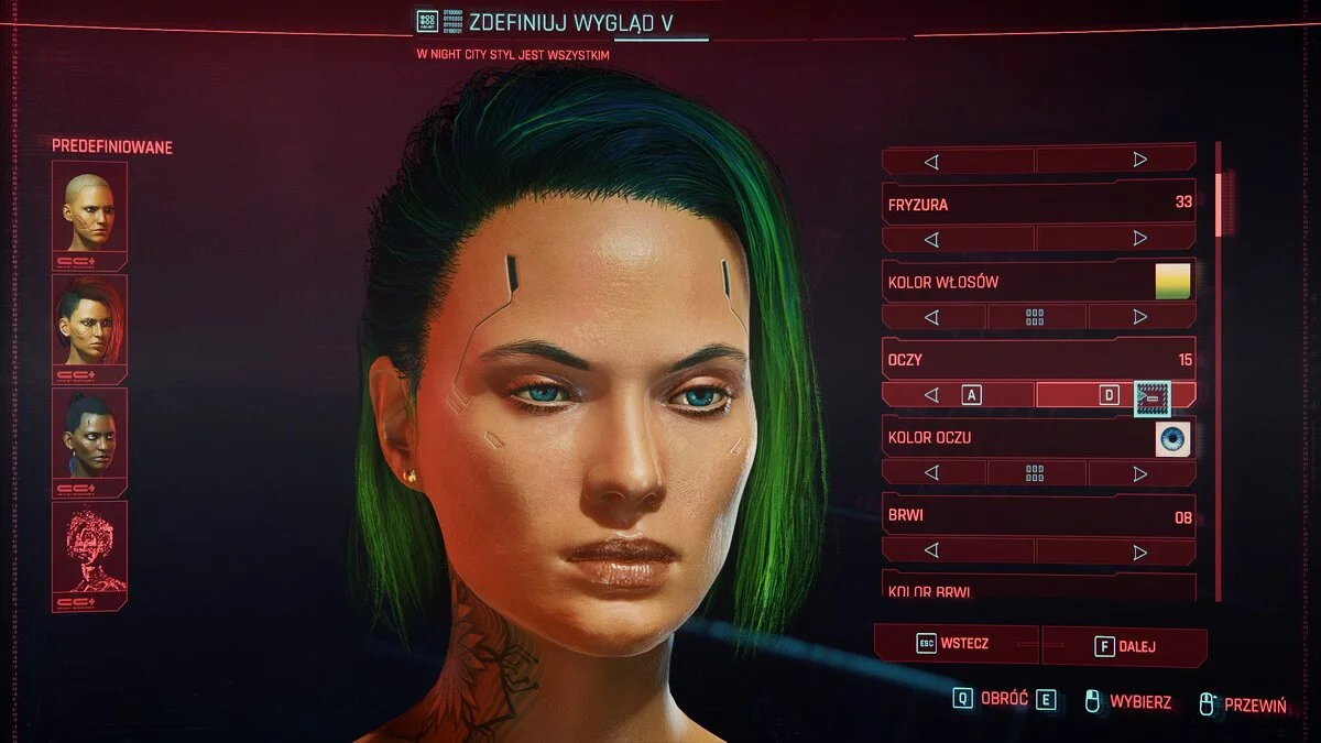 Cyberpunk 2077 — Анна - пресет для Ви