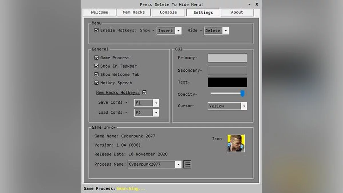Cyberpunk 2077 — Трейнер (+7) [Latest GoG]