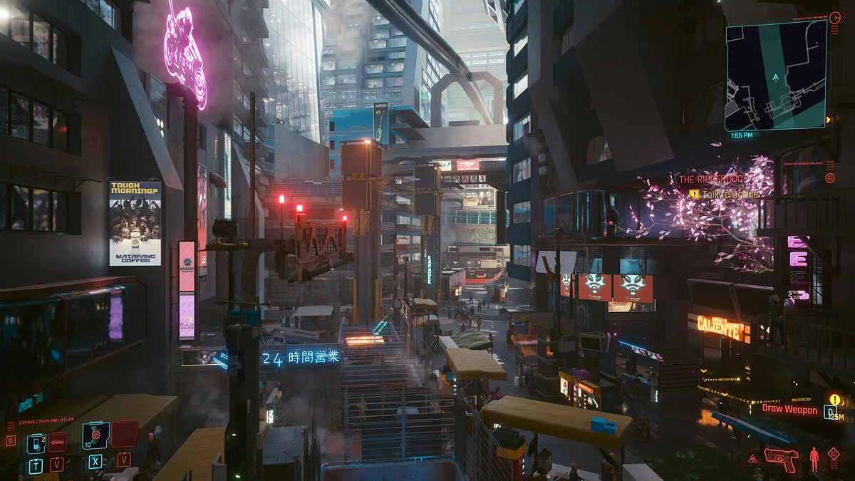 Cyberpunk 2077 — Увеличенная дальность обзора