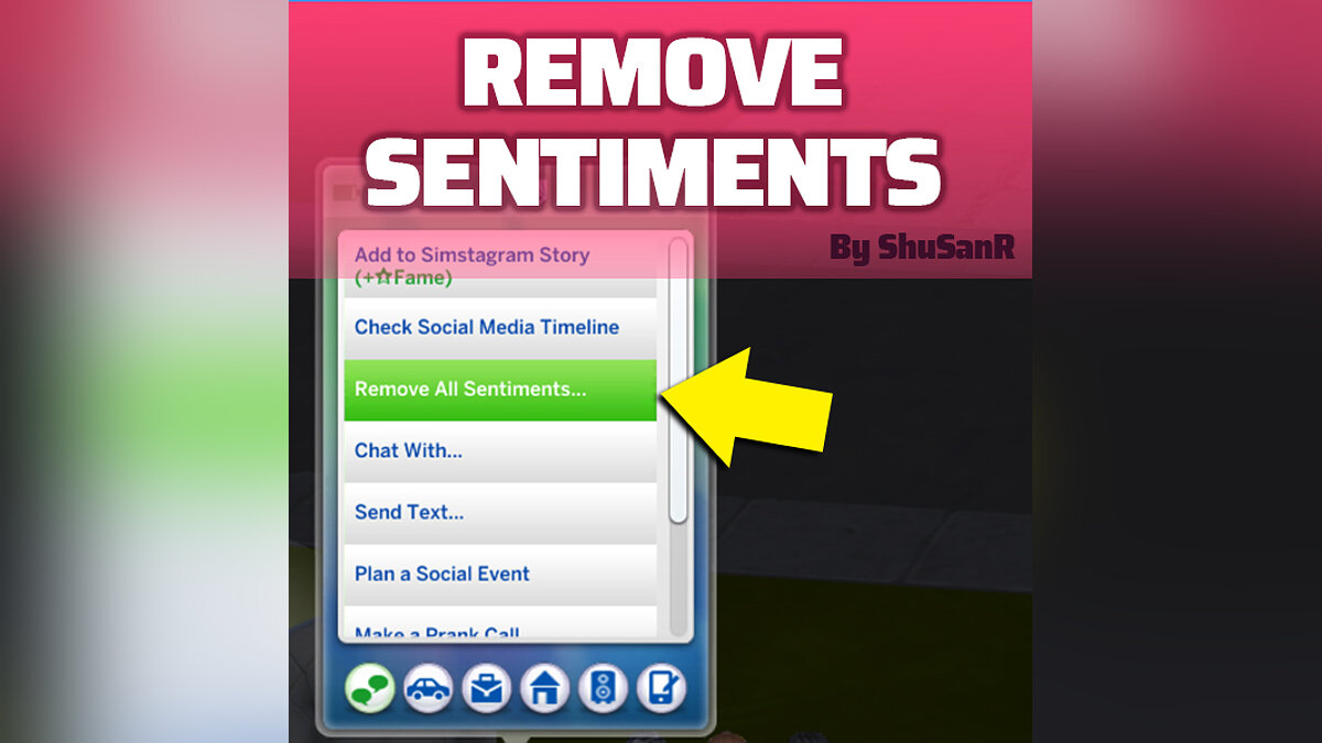 The Sims 4 — Ability to selectively remove feelings