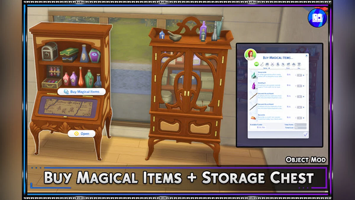 The Sims 4 — Buying and Storing Magic Items