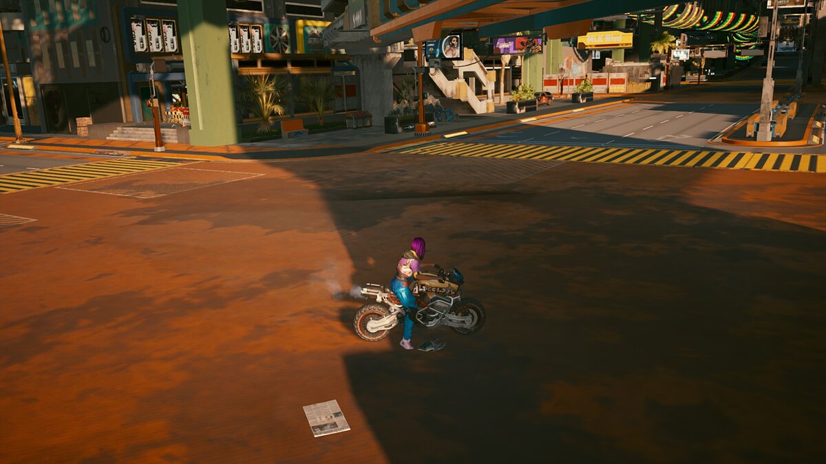 Cyberpunk 2077 — No crowds or cars