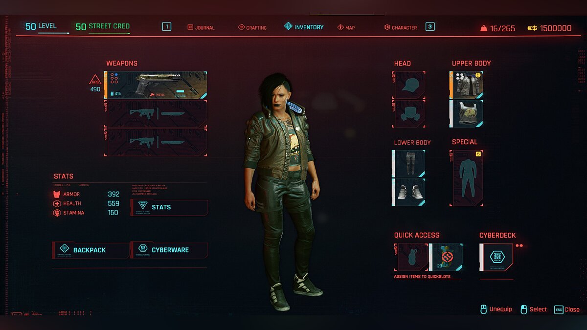 Cyberpunk 2077 — New game plus with samurai jacket