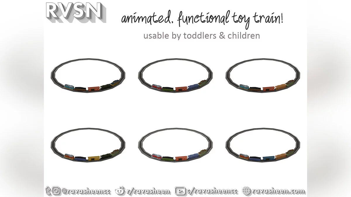 The Sims 4 — Функциональный игрушечный поезд