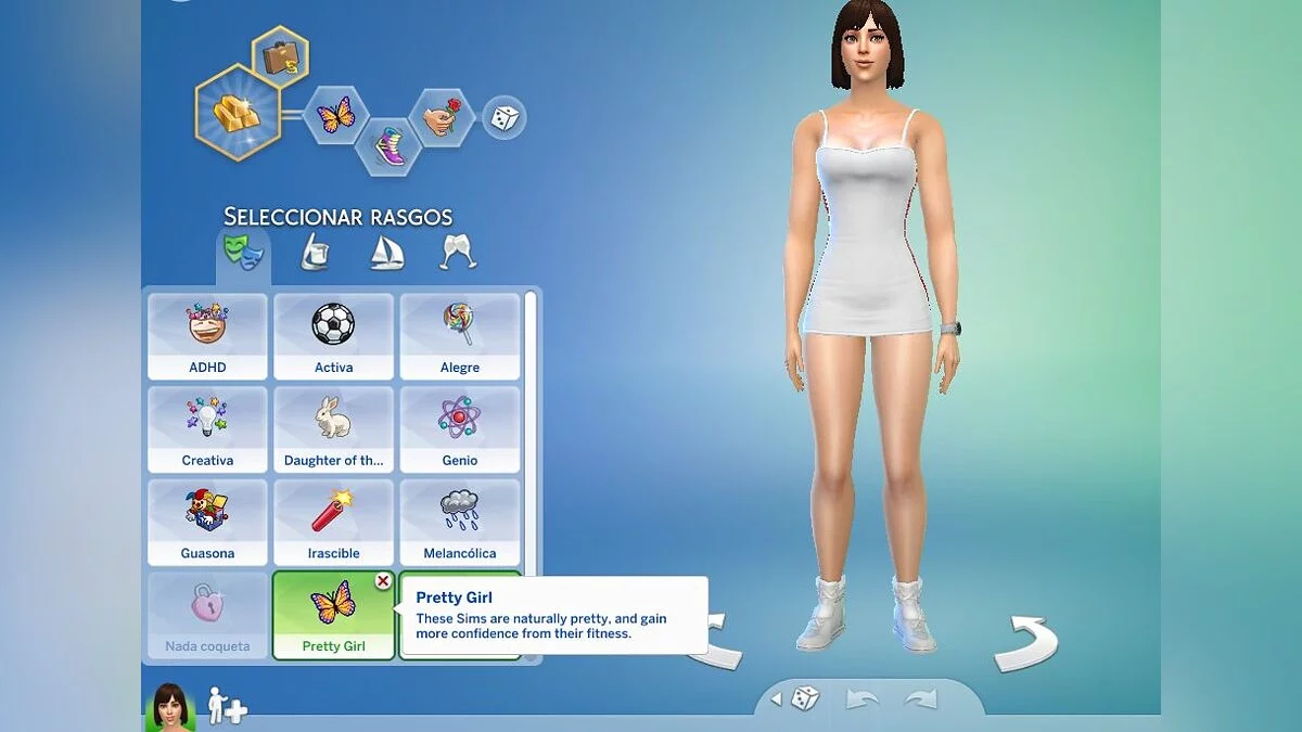 The Sims 4 — Rasgo de carácter - Hermosa chica v2.5