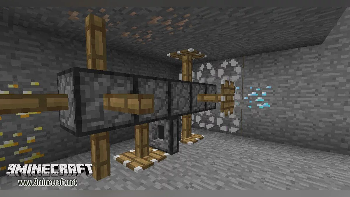 Minecraft — Caterpillar for resource extraction