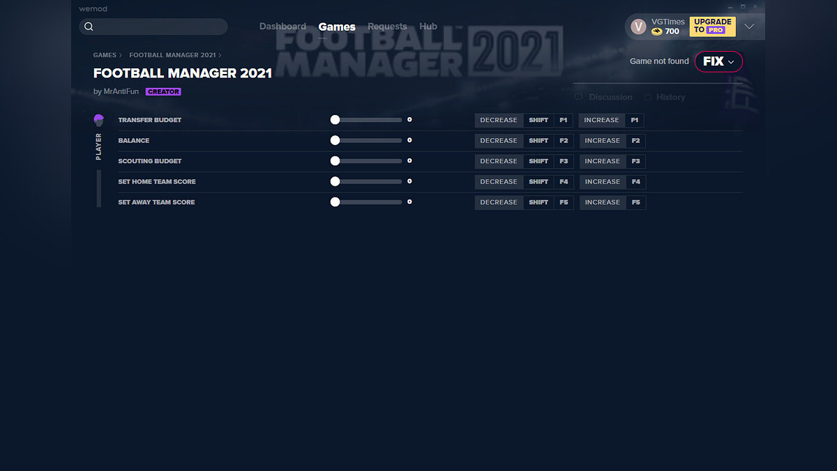 Football Manager 2021 — Trainer (+5) from 12/22/2020 [WeMod]