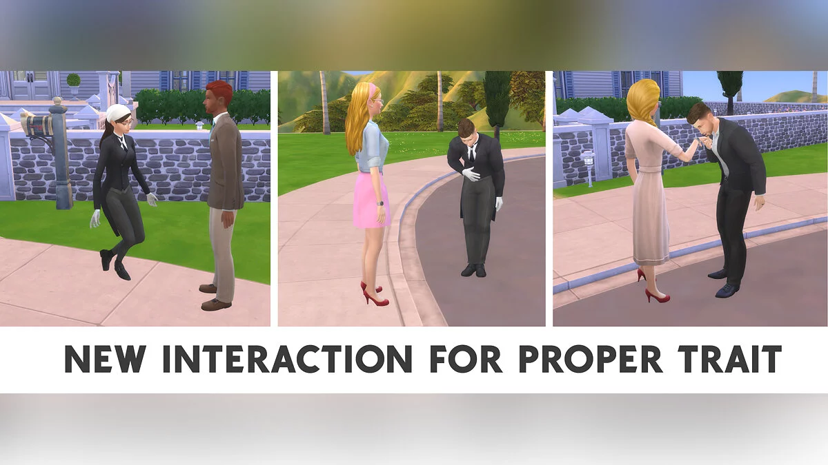 The Sims 4 — New interactions for respectful characters