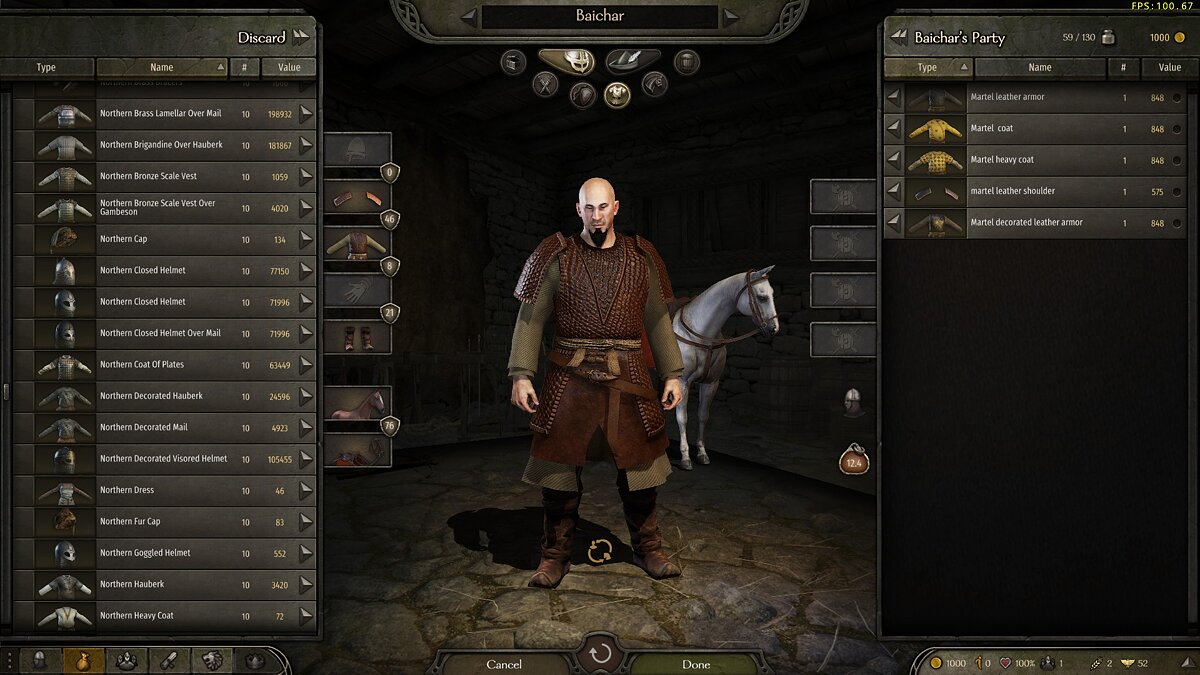 Mount &amp; Blade 2: Bannerlord — Armor in the style of the series "Game of Thrones"