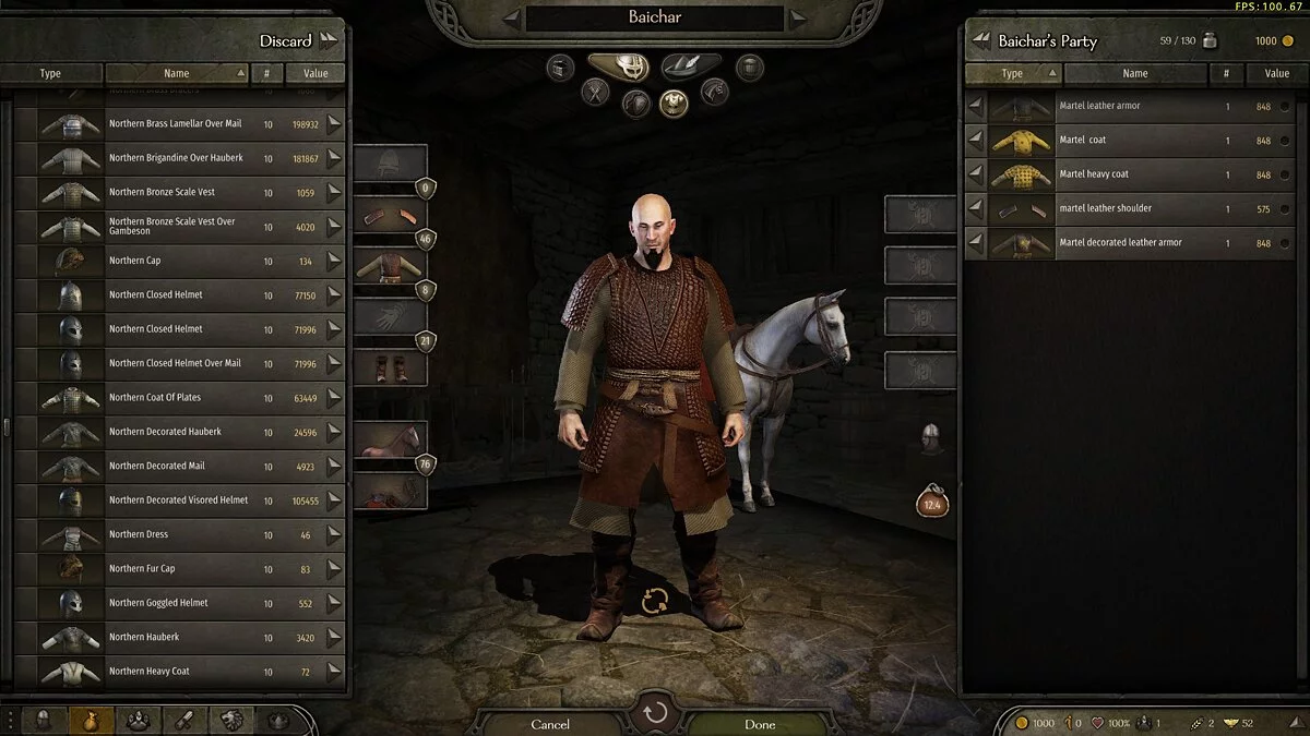 Mount &amp; Blade 2: Bannerlord — Armor in the style of the series "Game of Thrones"