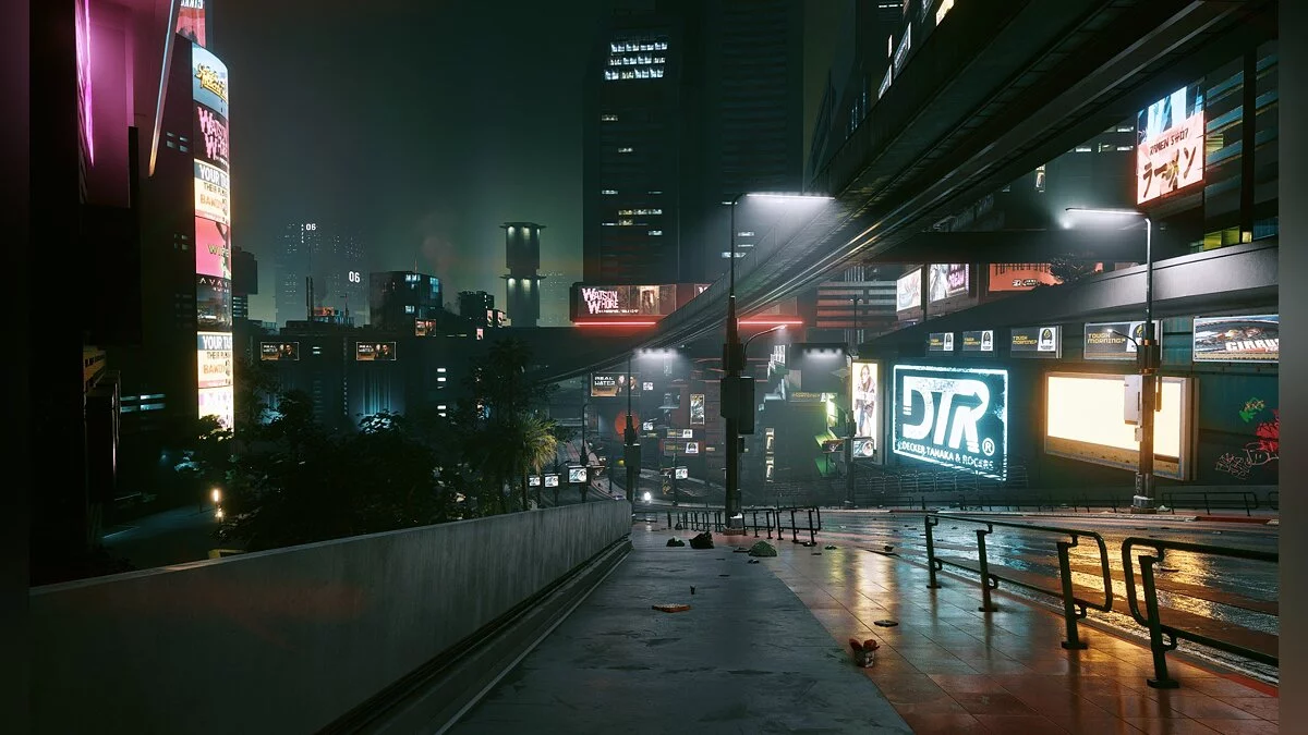 Cyberpunk 2077 — Улучшенная графика города