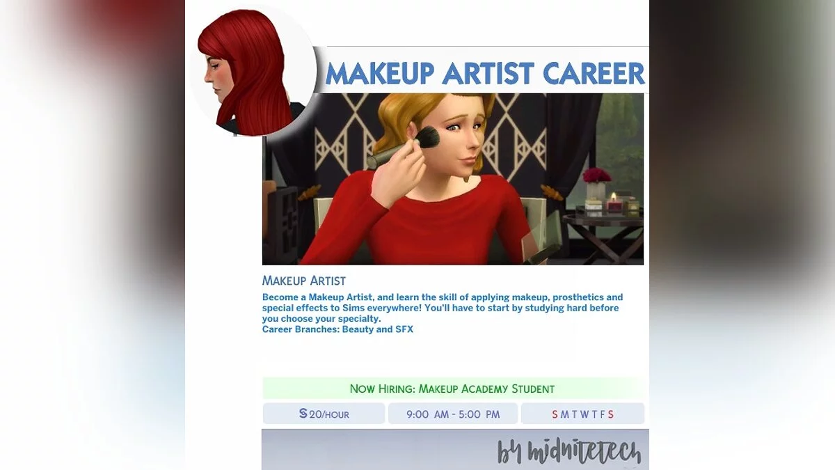 The Sims 4 — Makeup artist career