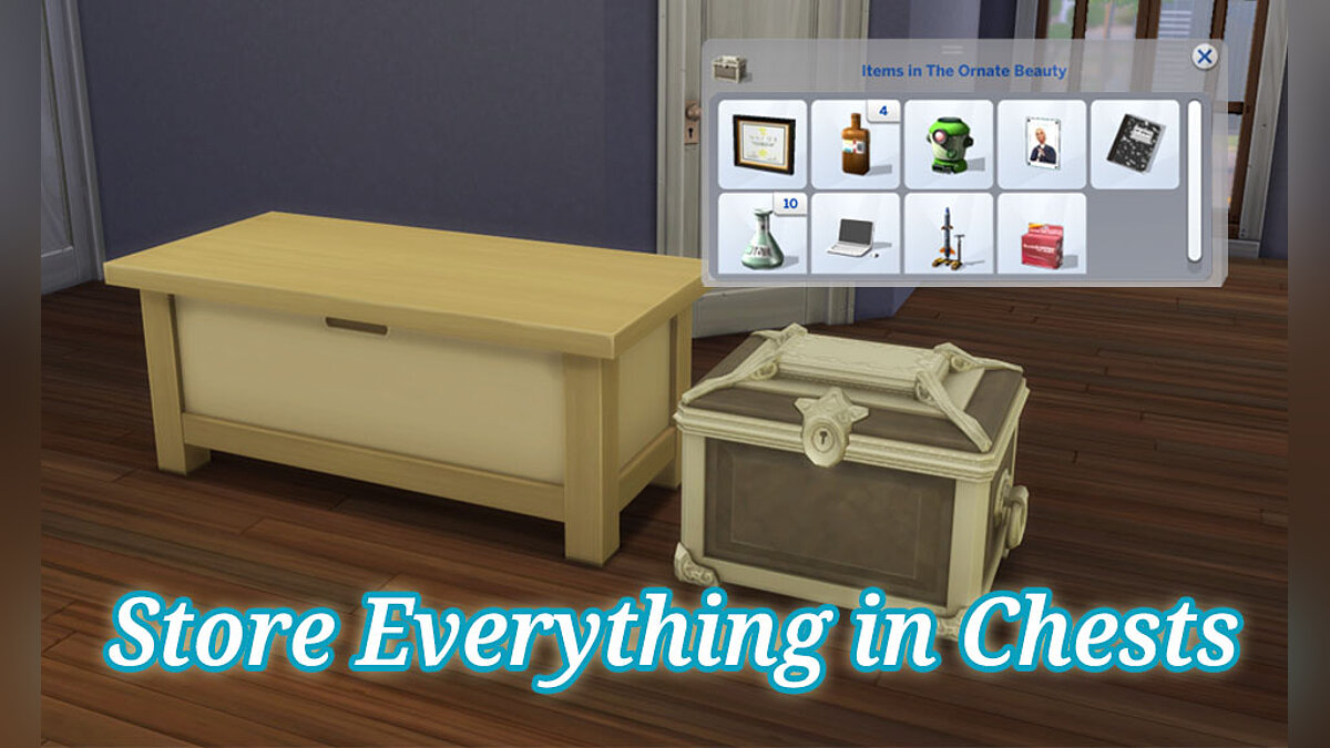 The Sims 4 — Storing things in chests