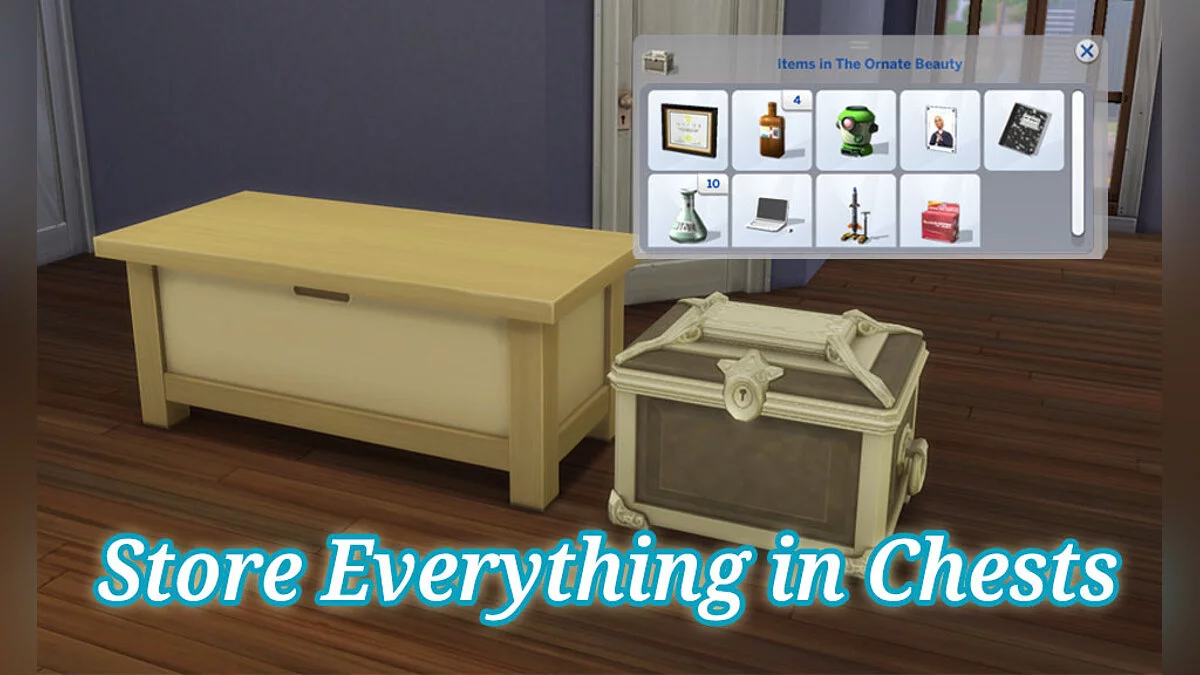 The Sims 4 — Storing things in chests