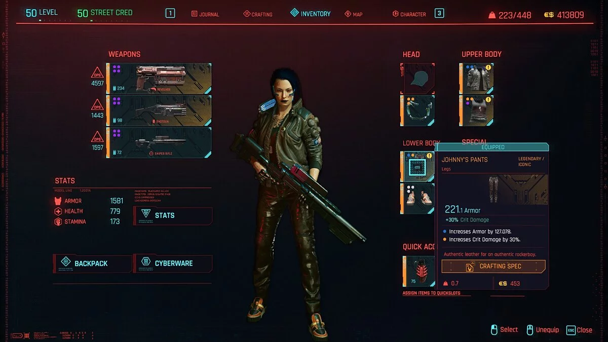 Cyberpunk 2077 — Final del nivel máximo