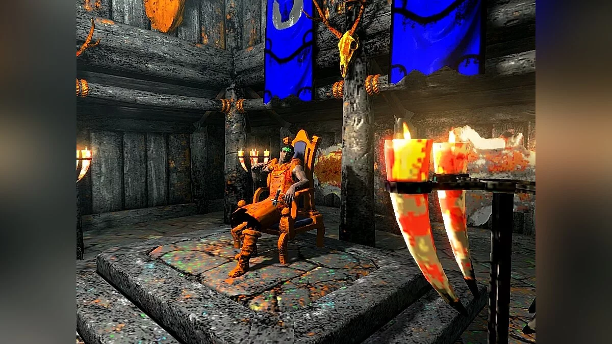 The Elder Scrolls 5: Skyrim — Баск то тхе Пасть мод 8біт КОЛОР ТГА ЕГА Тотал текстурі Конверсіон н ФОНТС