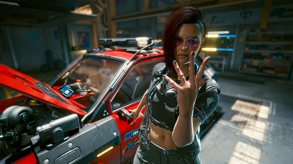 Cyberpunk 2077 — Кочевник Ви с предметами Джонни Сильверхенда