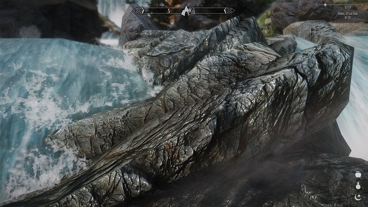 Elder Scrolls 5: Skyrim Special Edition — Wet rocks