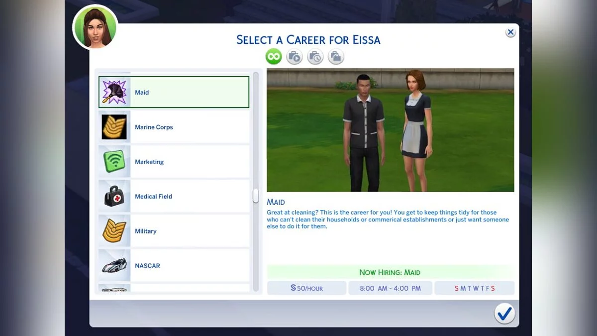 The Sims 4 — Servant Career