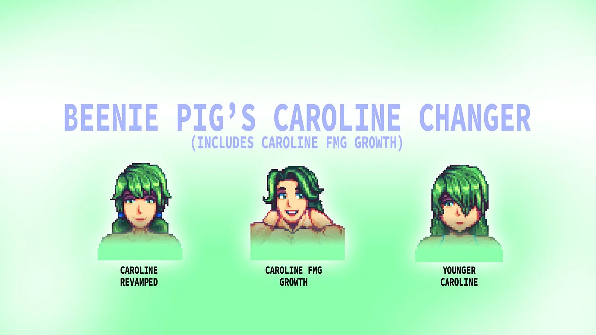 Stardew Valley — New portraits of Caroline