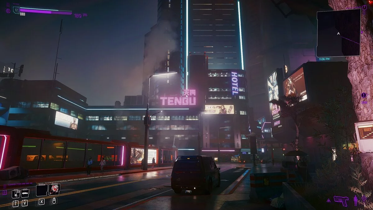 Cyberpunk 2077 — El smog de la gran ciudad