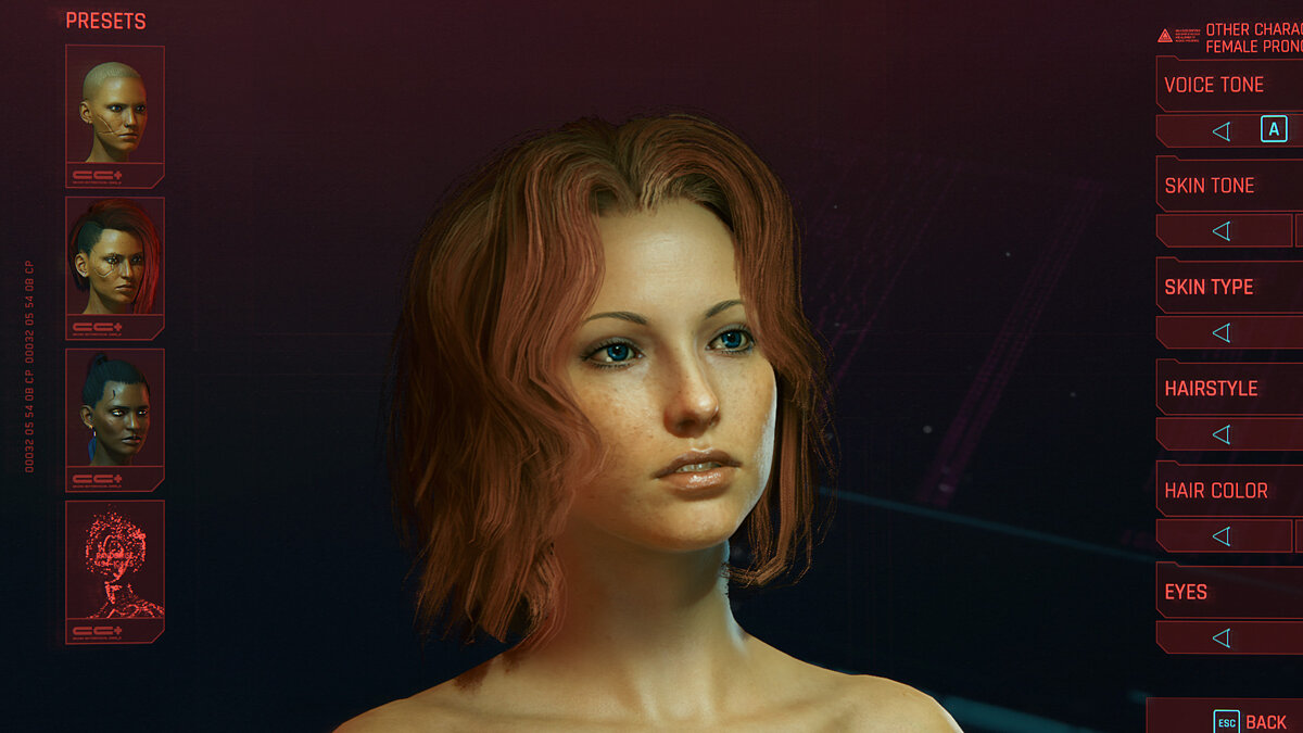 Cyberpunk 2077 — Female preset for V