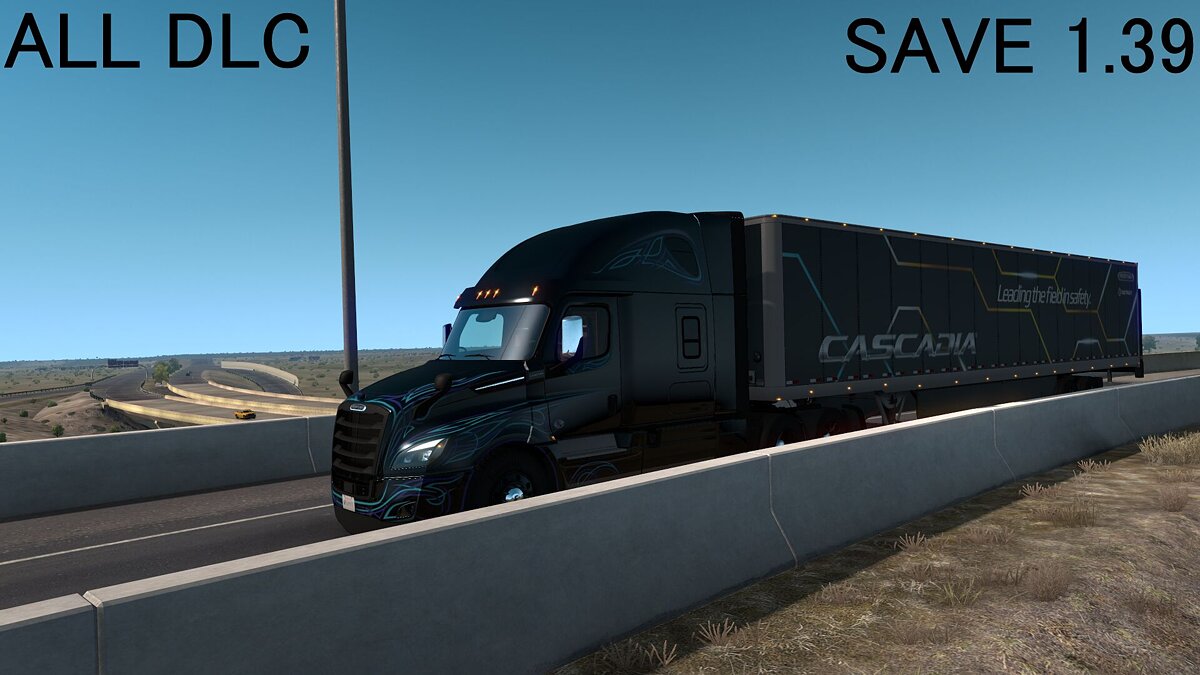 American Truck Simulator — Save [100% Roads / All DLC / v1.39]