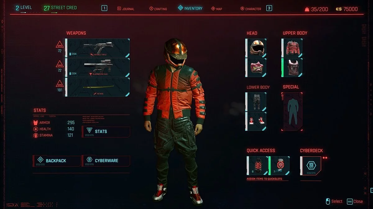 Cyberpunk 2077 — Вуличний самурай плюс