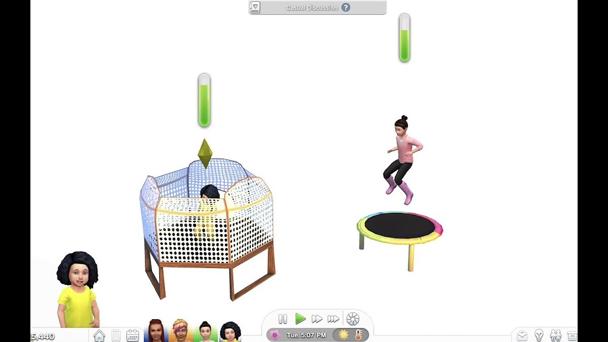 The Sims 4 — Functional children's trampoline